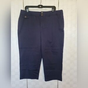George Me Womens Dark Blue Capris